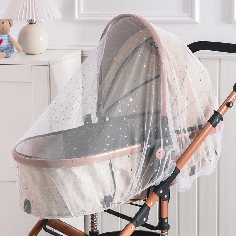 AliExpress Baby Cart Sunshade Mosquito Net Universal Pram Net Buggys Insect Fly Net Protection Cover for Stroller Pushchair, view 5