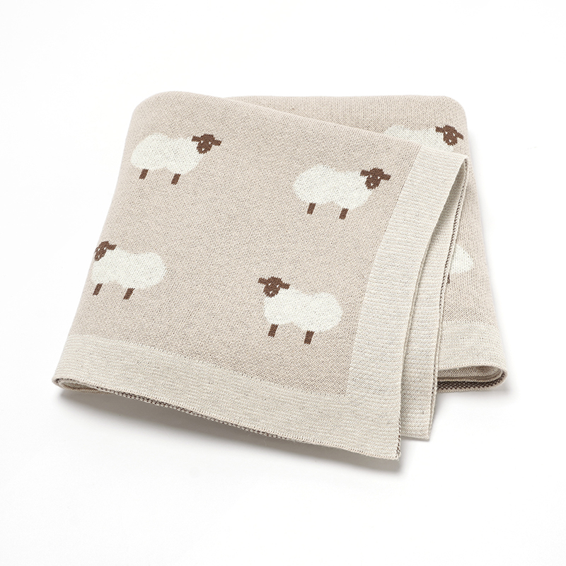 AliExpress Baby Cotton Blankets Knitted Newborn Boys Girls Stroller Nursery Swaddle Wrap Cuddle Quilts 90*70cm Infant Toddler Receiving Mat