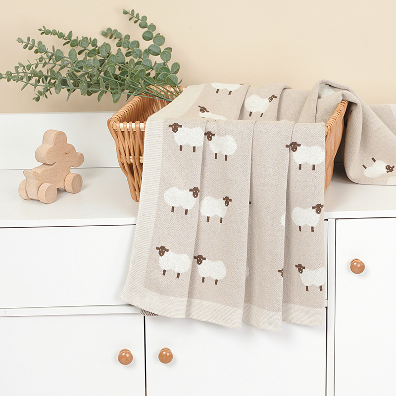 AliExpress Baby Cotton Blankets Knitted Newborn Boys Girls Stroller Nursery Swaddle Wrap Cuddle Quilts 90*70cm Infant Toddler Receiving Mat, view 6
