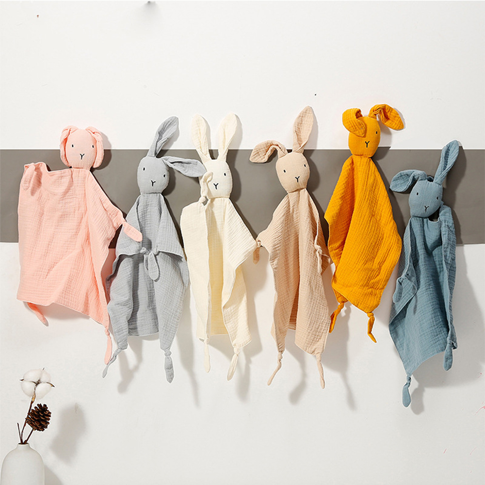 AliExpress Baby Cotton Muslin Comforter Blanket Soft Newborn Sleeping Dolls Kids Fashion Sleep Toy Soothe Appease Towel Bibs
