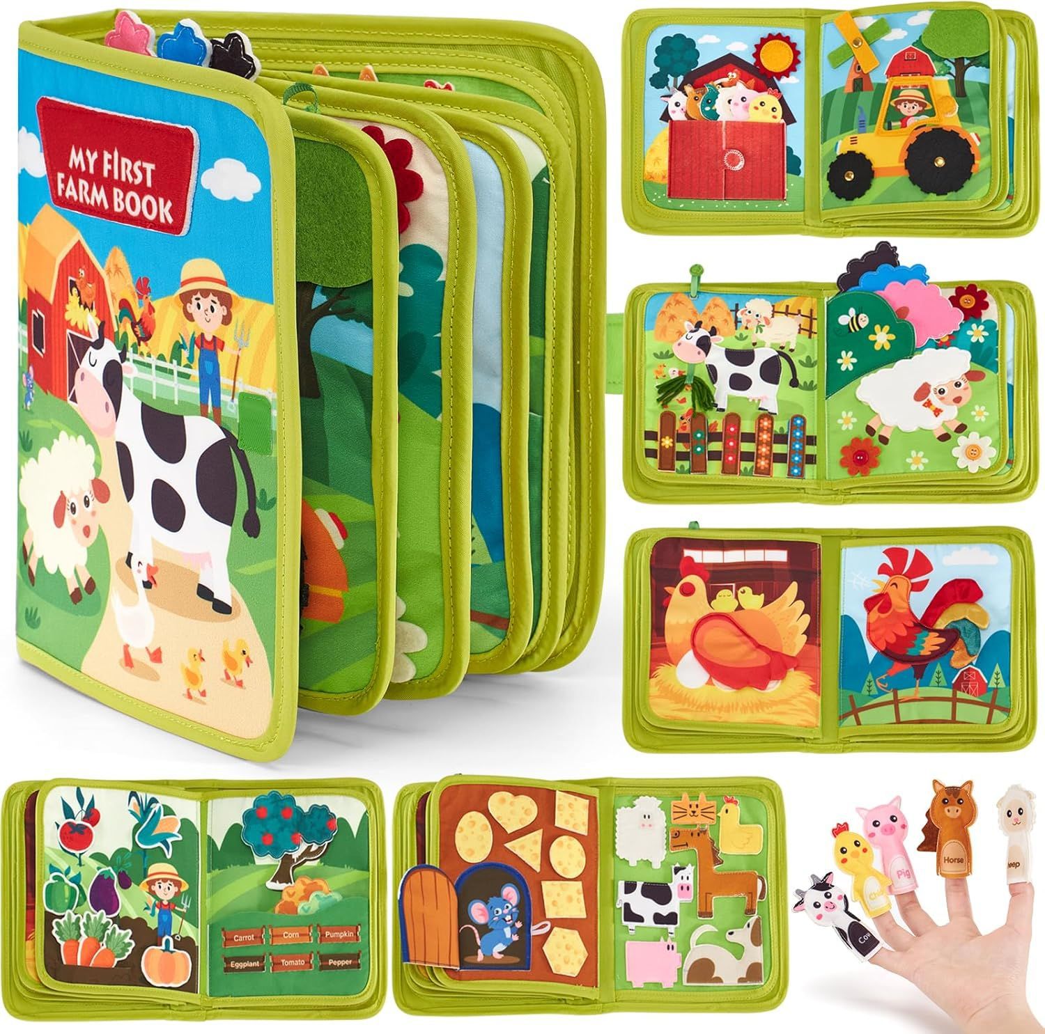 AliExpress Baby Early Education Schoolbag Safe Felt Interactive Busy Board Alphabet Educational Toy for Children Felt Alphabet Learning Boa