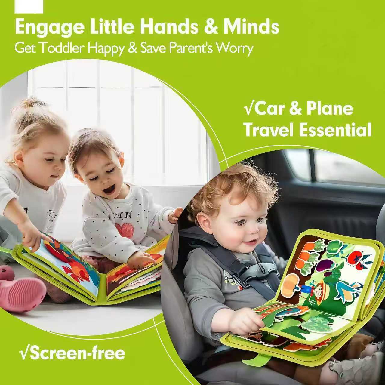 AliExpress Baby Early Education Schoolbag Safe Felt Interactive Busy Board Alphabet Educational Toy for Children Felt Alphabet Learning Boa, view 2
