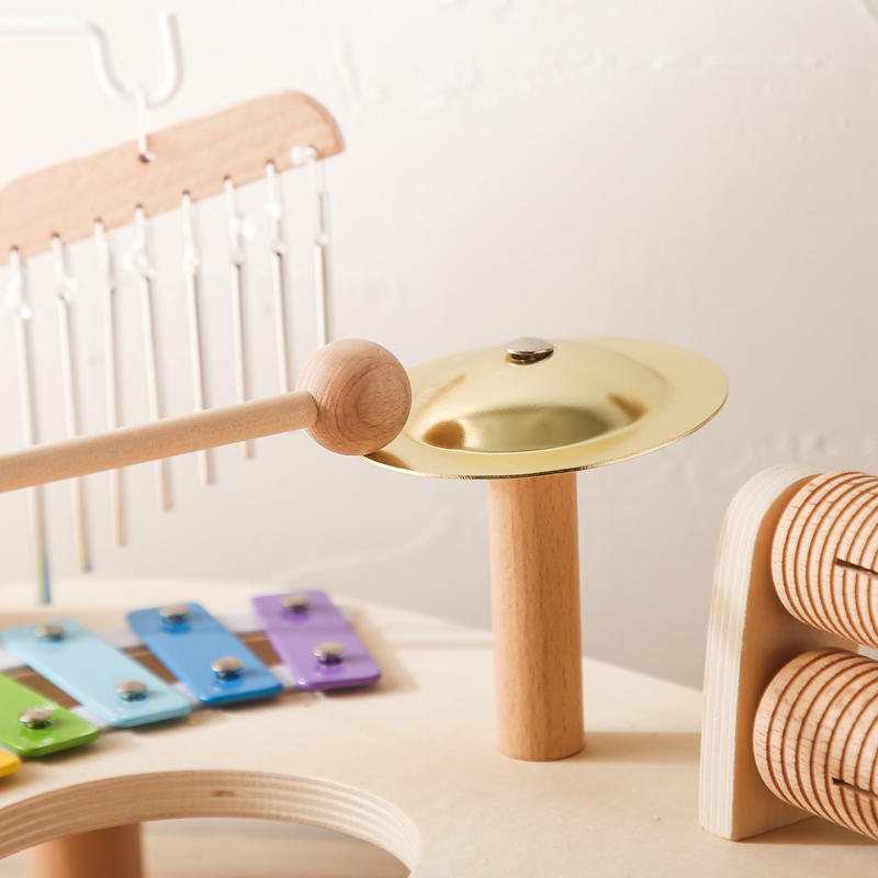 AliExpress Baby Educational Toys Wooden Aeolian Bells Montessori Children's Musical Toys Xylophone Newborn Birthday Gifts Music Table Toys, view 4
