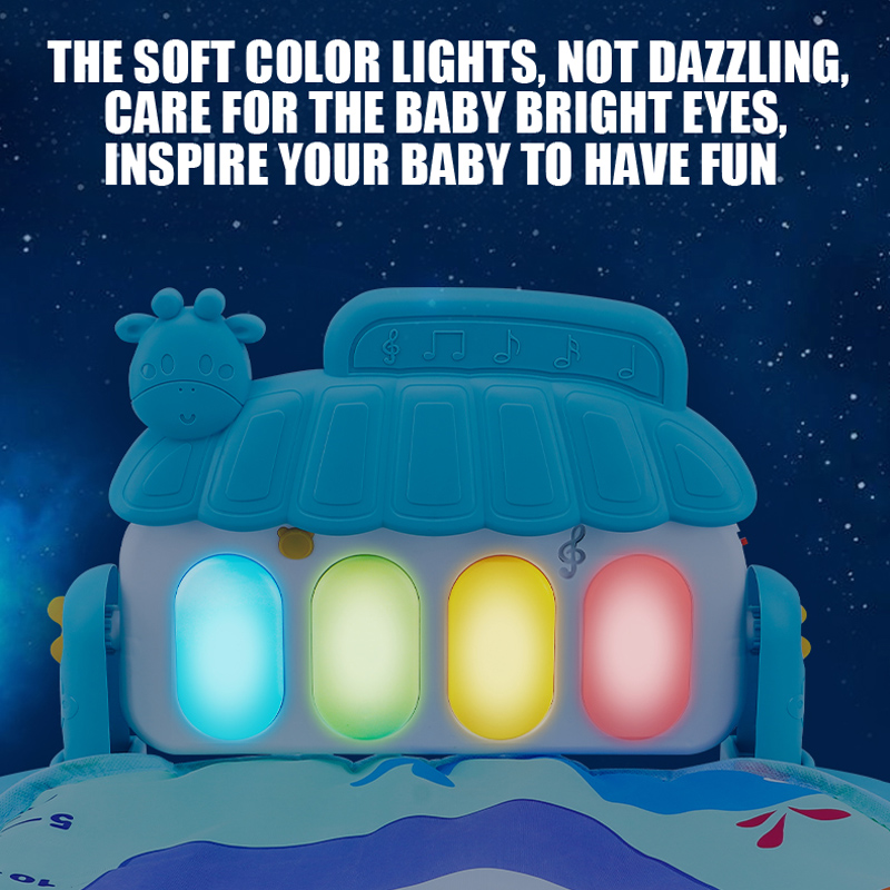 AliExpress Baby Fitness Stand Music Play Gym Activity Toys Newborn Piano Crawling Blanket Pedal Game Pad Early Education 0-36 Months Gifts, view 3