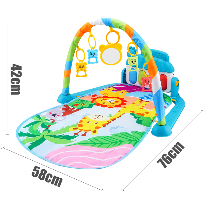 AliExpress Baby Fitness Stand Music Play Gym Activity Toys Newborn Piano Crawling Blanket Pedal Game Pad Early Education 0-36 Months Gifts, view 6