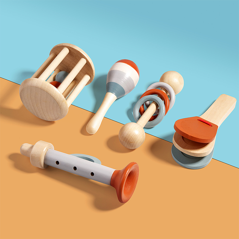 AliExpress Baby Handheld Bell, Ringing Instrument, Early Childhood Education, Soothing Bed Bell Wooden Gripping, Chewing Toy, view 3