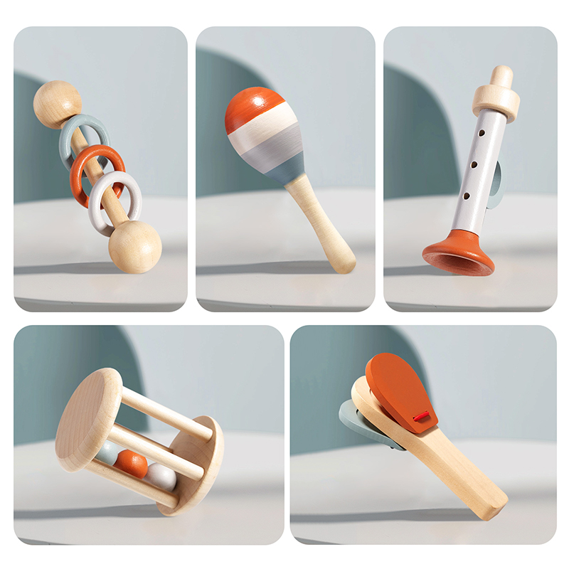 AliExpress Baby Handheld Bell, Ringing Instrument, Early Childhood Education, Soothing Bed Bell Wooden Gripping, Chewing Toy, view 4
