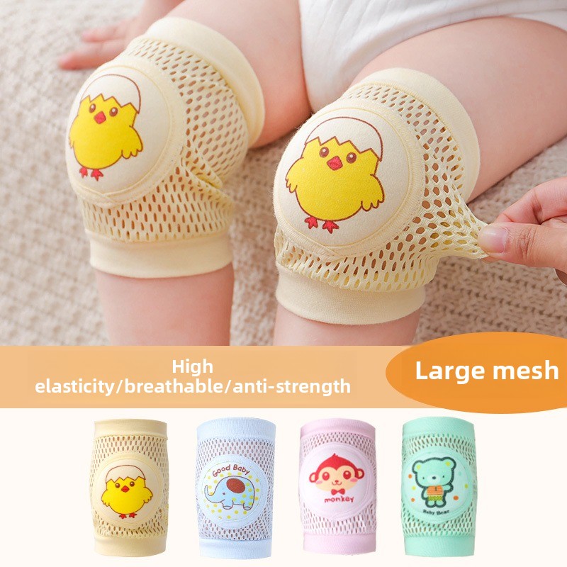 AliExpress Baby Knee Pads 1 Pair - Thin Summer Crawling Protection, Anti-Fall Learning to Walk Gear for Infants & Toddlers