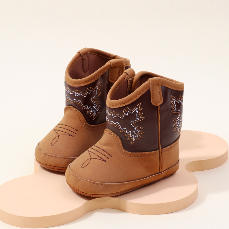AliExpress Baby Little Boots Soft PU and Cotton High Quality 2024 New Style Spring and Autumn Prewalking Shoes for Boys and Girls BHX3210, view 4