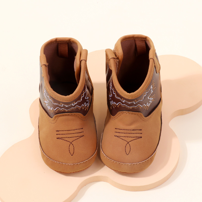 AliExpress Baby Little Boots Soft PU and Cotton High Quality 2024 New Style Spring and Autumn Prewalking Shoes for Boys and Girls BHX3210, view 5