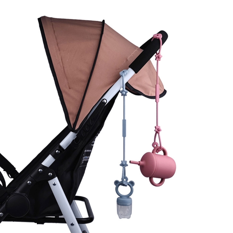 AliExpress Baby Pacifier Chain with Safety Straps Silicone Holder Stroller & Highchair Accessory Drinking Cup Holder Strap for Pram, view 5