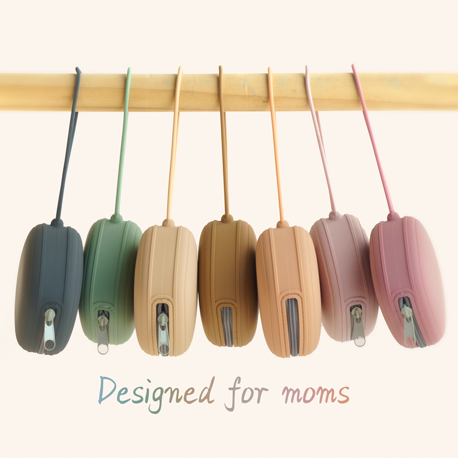 AliExpress Baby Pacifier Holder Zipper Pacifier Box Baby Portable Soother Container Box Food Grade Nipple Case Baby Nursing Accessories, view 6