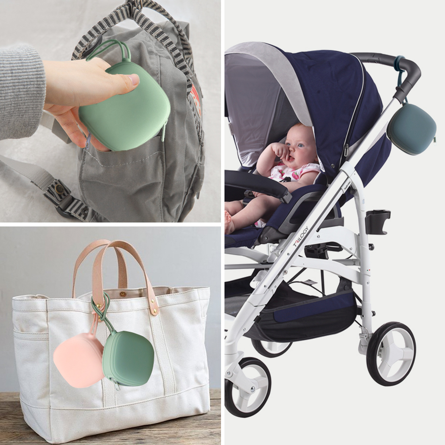 AliExpress Baby Pacifier Holder Zipper Pacifier Box Baby Portable Soother Container Box Food Grade Nipple Case Baby Nursing Accessories, view 5