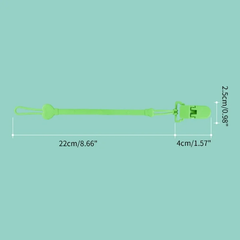 AliExpress Baby Pacifier Teething Clip Silicone Chain Fastened Strap for Newborn Teether Chain Nipple Holder Nursing Accessories, view 6