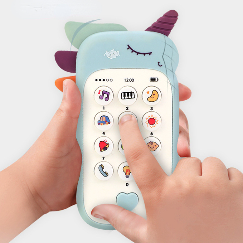 AliExpress Baby Phone Toy Music Sound Telephone Sleeping Toys With Teether Simulation Phone Kids Infant Early Educational Toy Kids Gifts