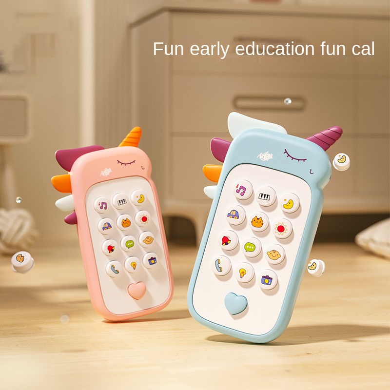 AliExpress Baby Phone Toy Music Sound Telephone Sleeping Toys With Teether Simulation Phone Kids Infant Early Educational Toy Kids Gifts, view 2