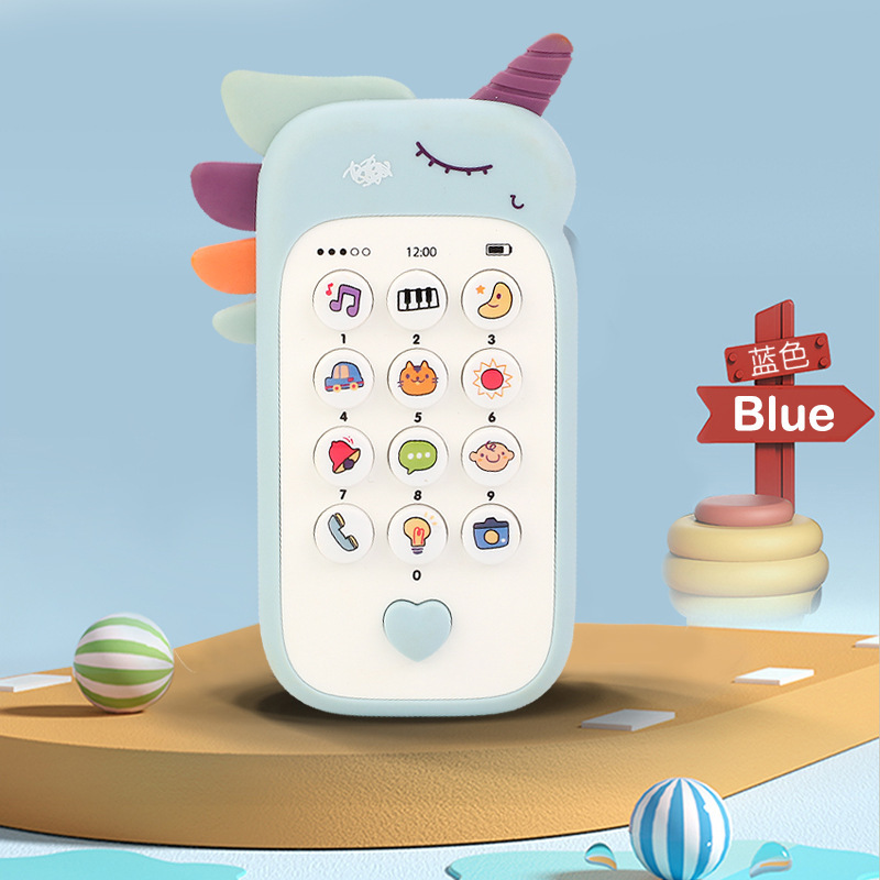 AliExpress Baby Phone Toy Music Sound Telephone Sleeping Toys With Teether Simulation Phone Kids Infant Early Educational Toy Kids Gifts, view 5