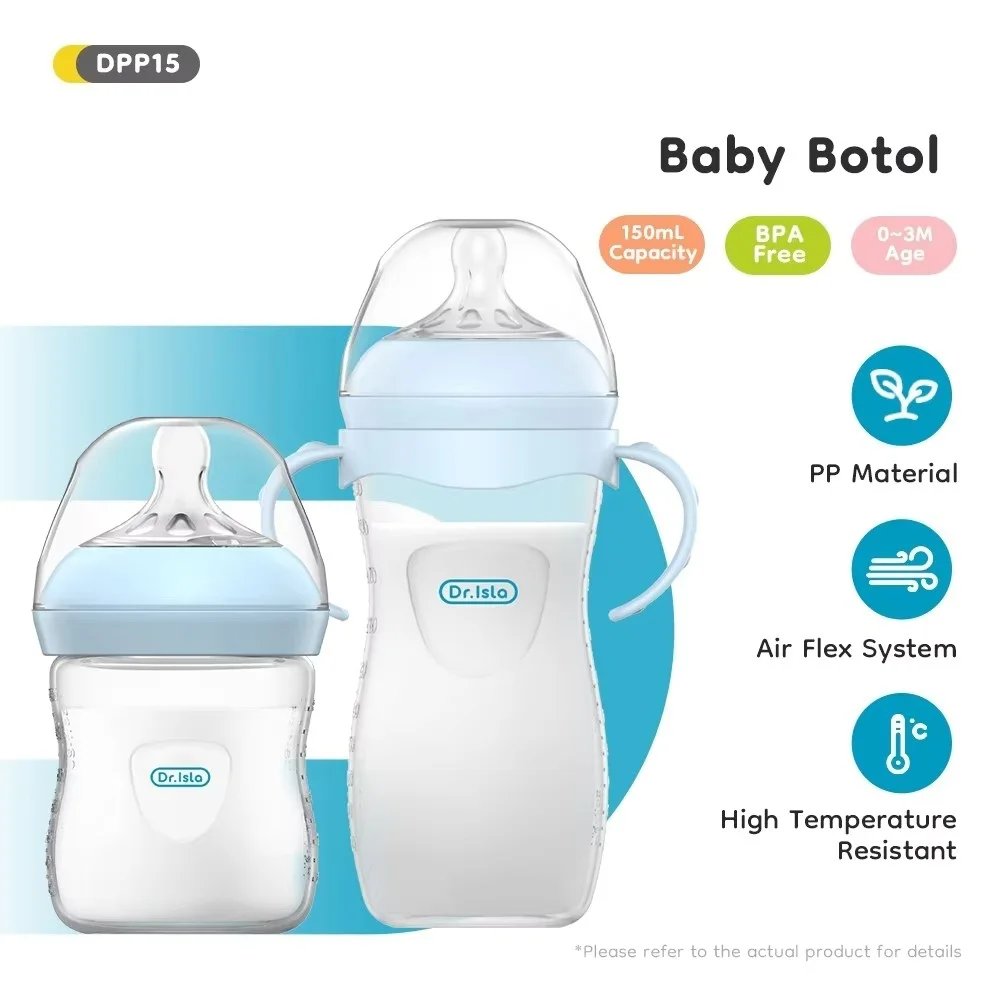 AliExpress Baby PP Bottle 150/240/330ML Newborn Baby Bottle with Handle Milk BottleFeeding Baby Bottles Newborn Feeding Supplies BPA-Free