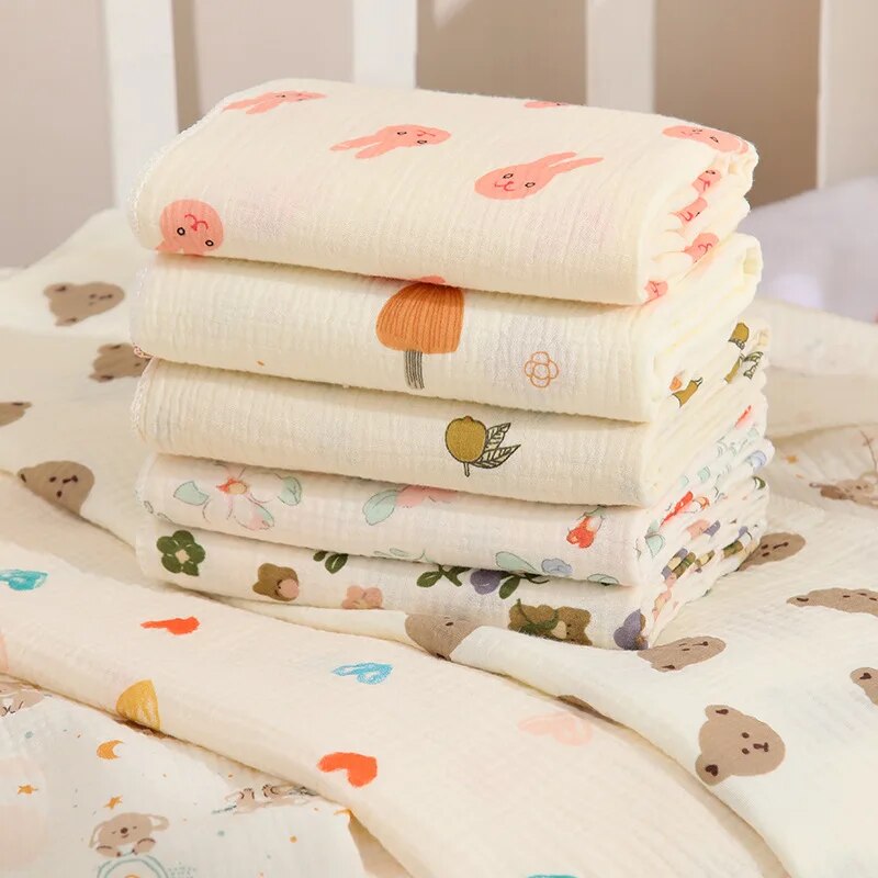 AliExpress Baby Receive Blanket for Newborn Cotton Muslin Swaddle Blanket Bedding Infant Bath Towel Baby Items Mother Kids, view 2