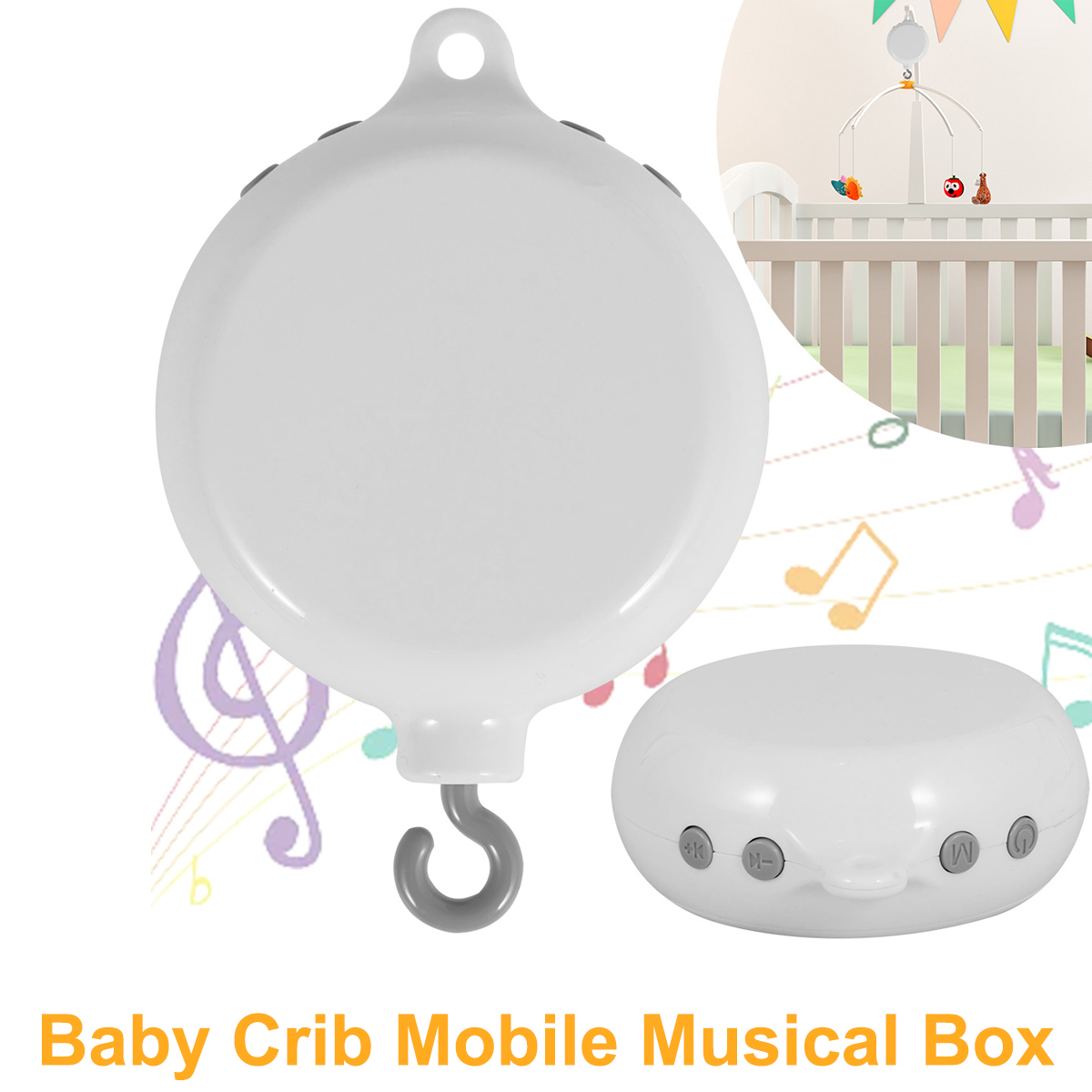AliExpress Baby Rotating Music Box ABS Baby Crib Hanging Rattle Bed Bell 3 Modes Baby Soothing Musical Toys 0-12 Months Newborn Gifts