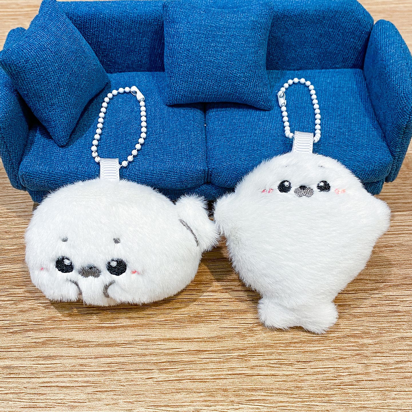 AliExpress Baby seal plush toy bag pendant, cartoonish and cute plush doll pendant, baby doll keychain, gift for you, view 3