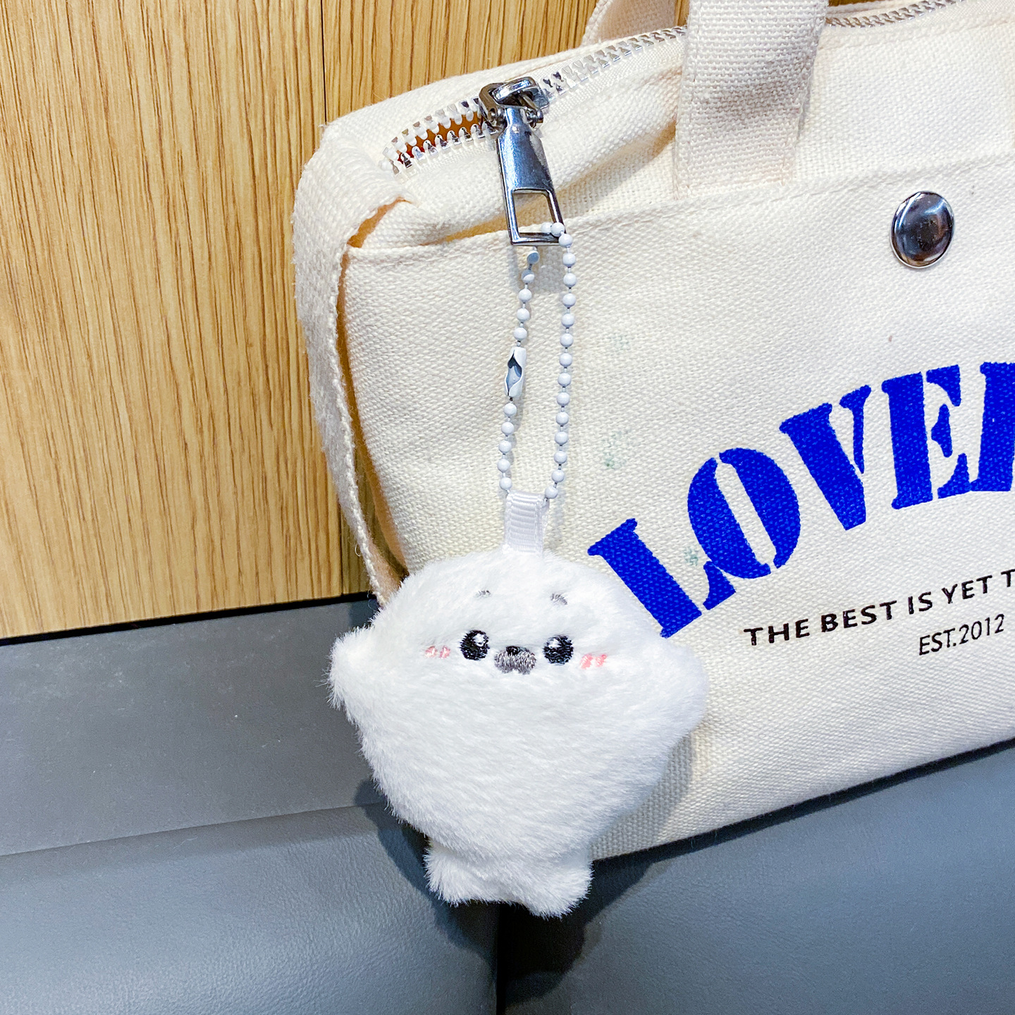AliExpress Baby seal plush toy bag pendant, cartoonish and cute plush doll pendant, baby doll keychain, gift for you, view 4