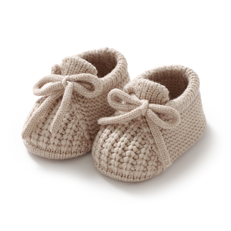AliExpress Baby Shoes Knitted Newborn Bed Footwear 0-18M Warm Clothing Accessories Infant Boys Girls First Boots Fashion Solid Toddler Kid