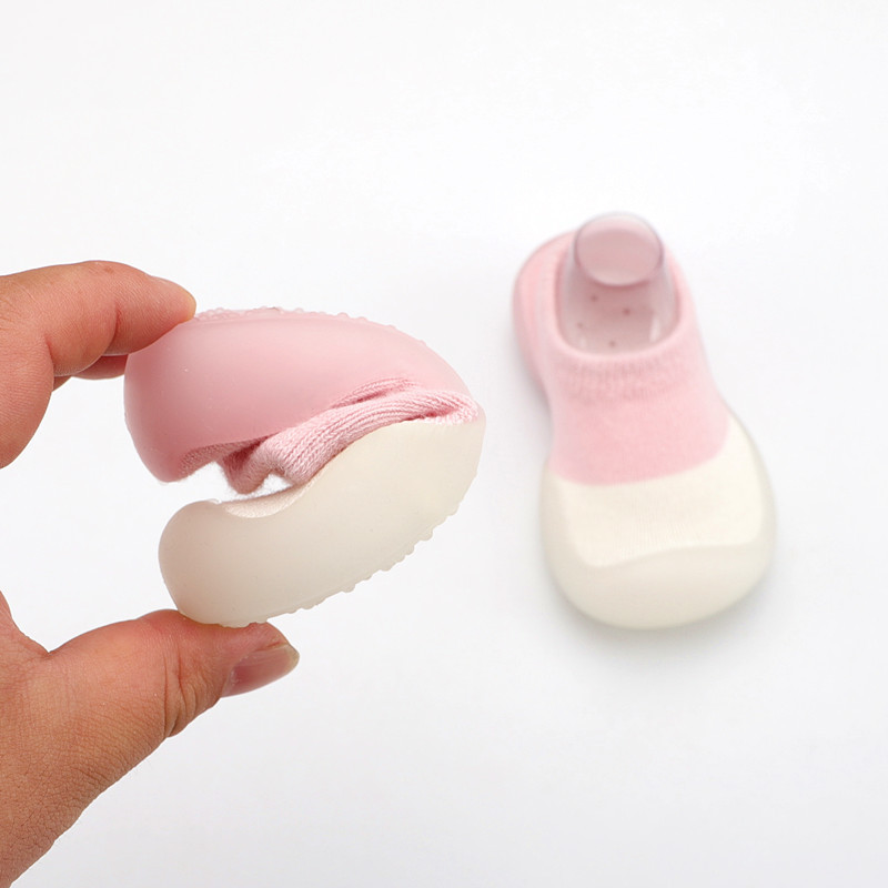 AliExpress Baby Shoes Toddler First Walkers Infant Boys Girls Kids Rubber Soft Non-Slip Sole Floor Barefoot Casual Shoes Knit Booties, view 5