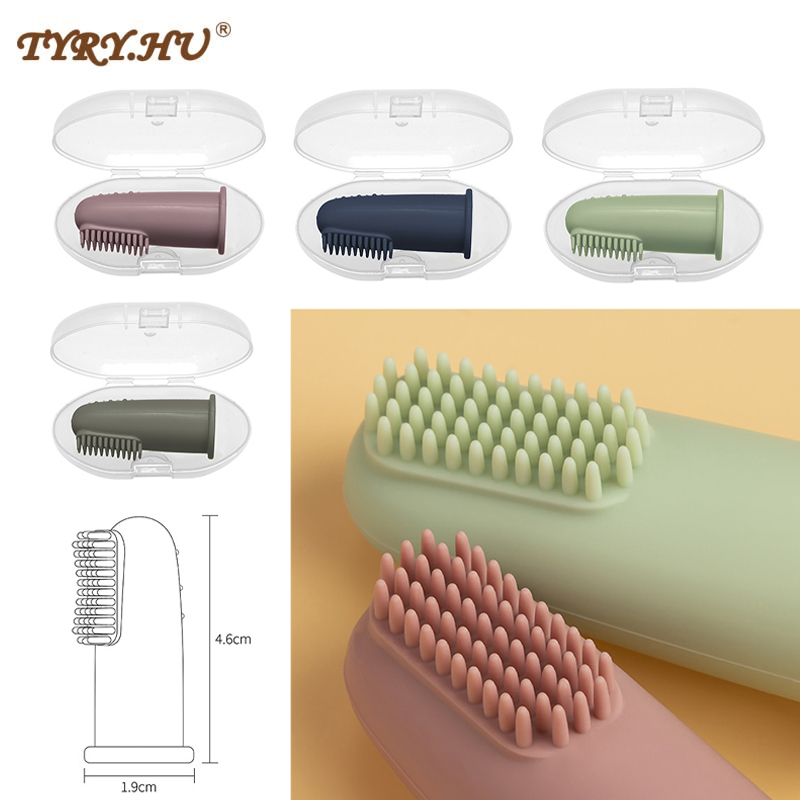 AliExpress Baby Soft Finger Toothbrush BPA Free Silicone Infant Tooth Teeth Clean Brush Food Grade Silicone Baby Oral Health Care