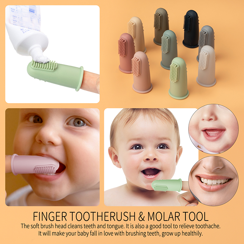 AliExpress Baby Soft Finger Toothbrush BPA Free Silicone Infant Tooth Teeth Clean Brush Food Grade Silicone Baby Oral Health Care, view 3