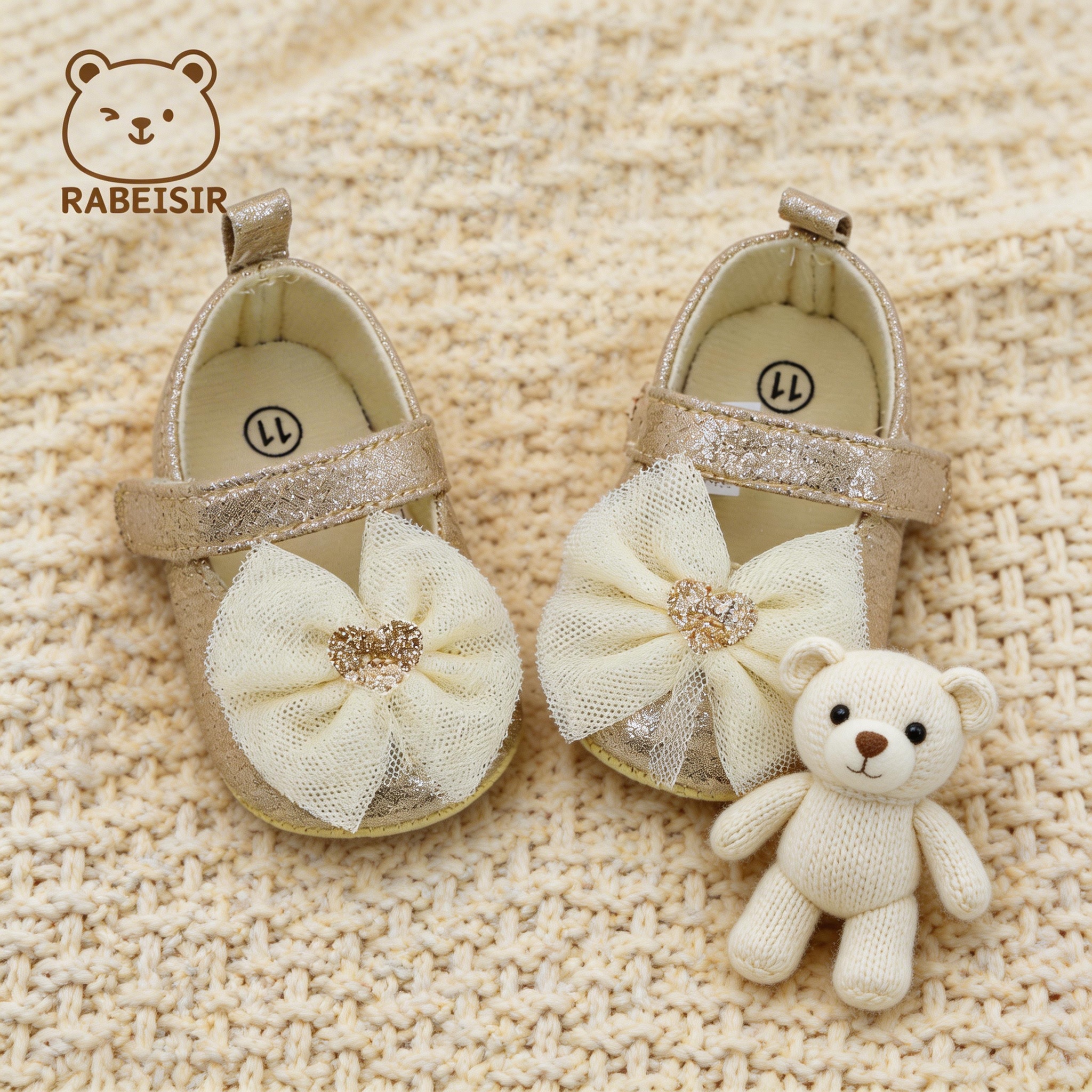 AliExpress Baby Step Shoes Baby's First Pair of Toddler Shoes Baby Shoes Breathable Non-slip Girls Fashion Shoes Princess Lace Style, view 3