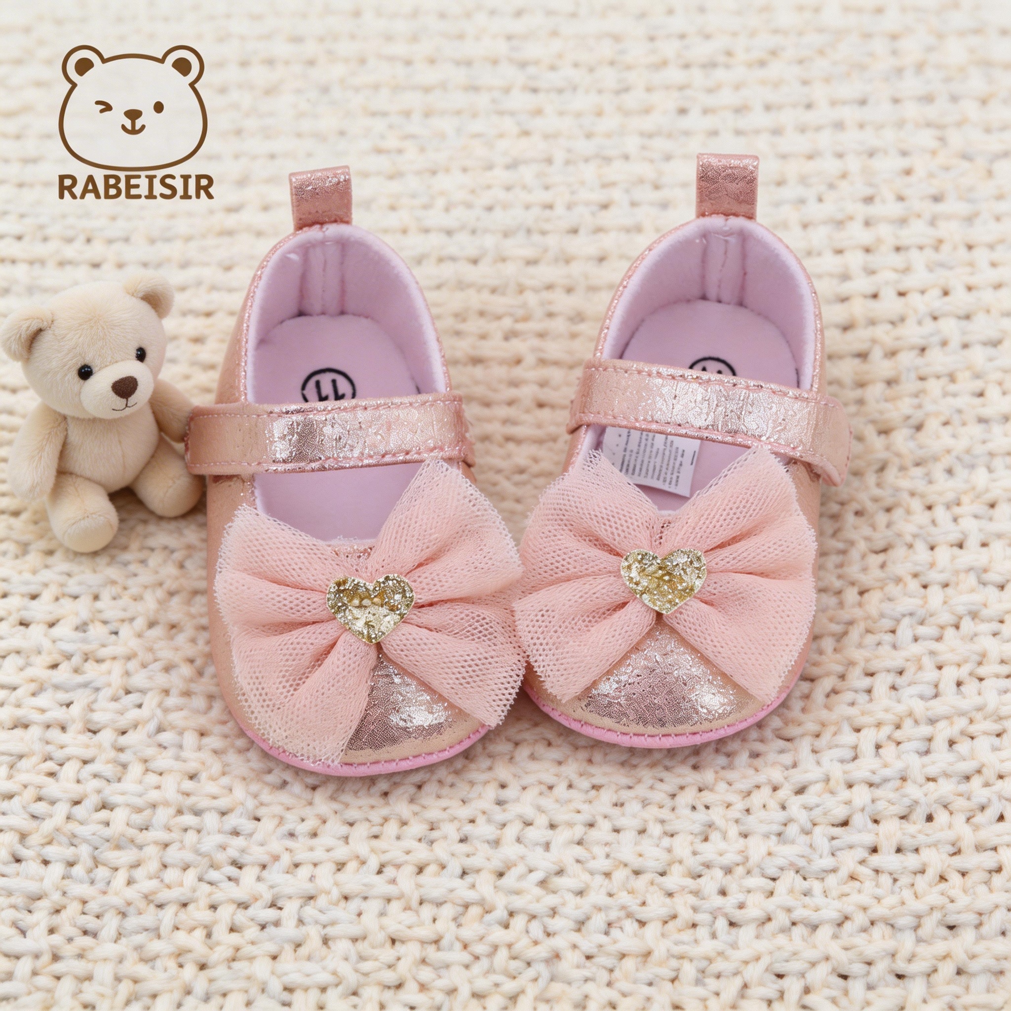 AliExpress Baby Step Shoes Baby's First Pair of Toddler Shoes Baby Shoes Breathable Non-slip Girls Fashion Shoes Princess Lace Style, view 4