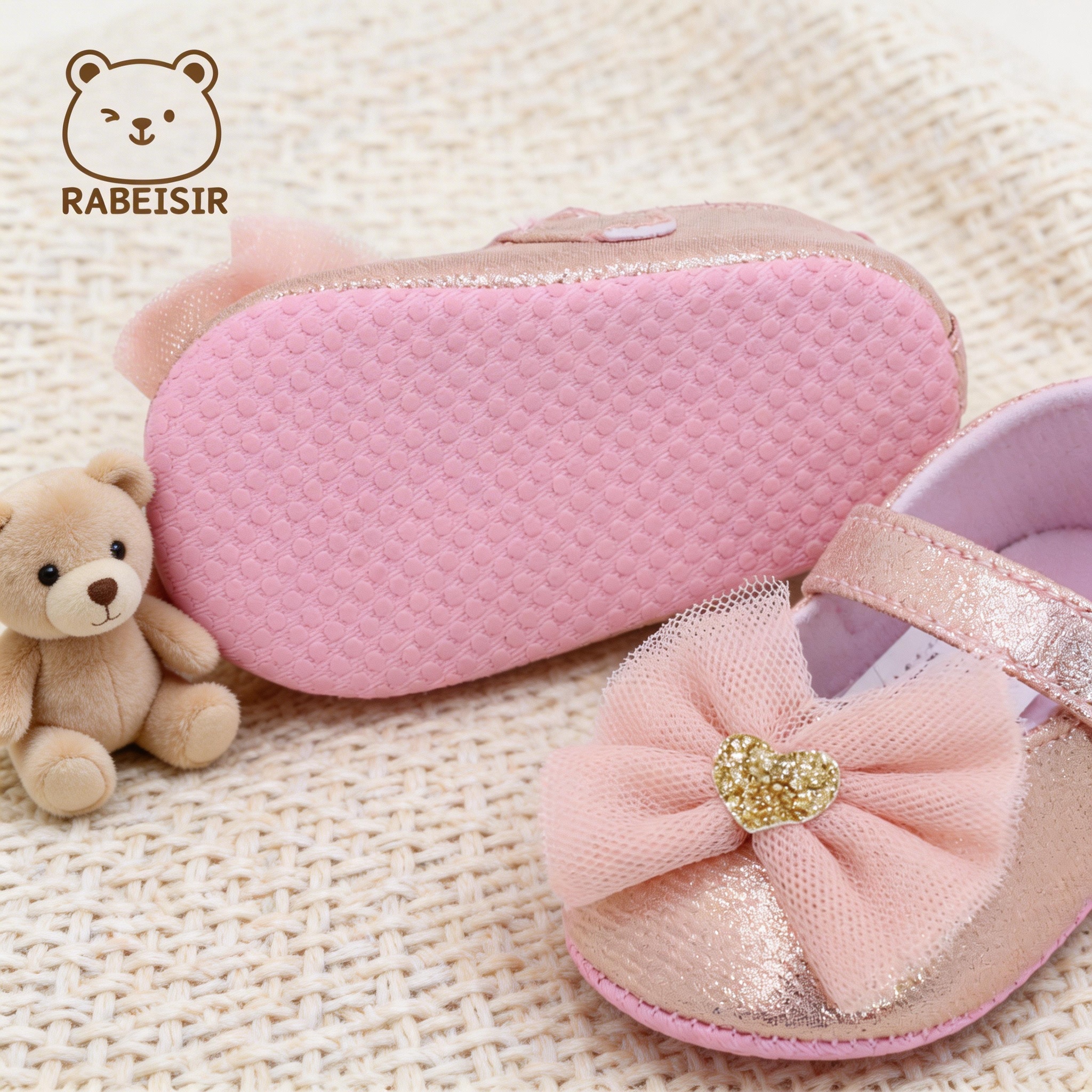 AliExpress Baby Step Shoes Baby's First Pair of Toddler Shoes Baby Shoes Breathable Non-slip Girls Fashion Shoes Princess Lace Style, view 6