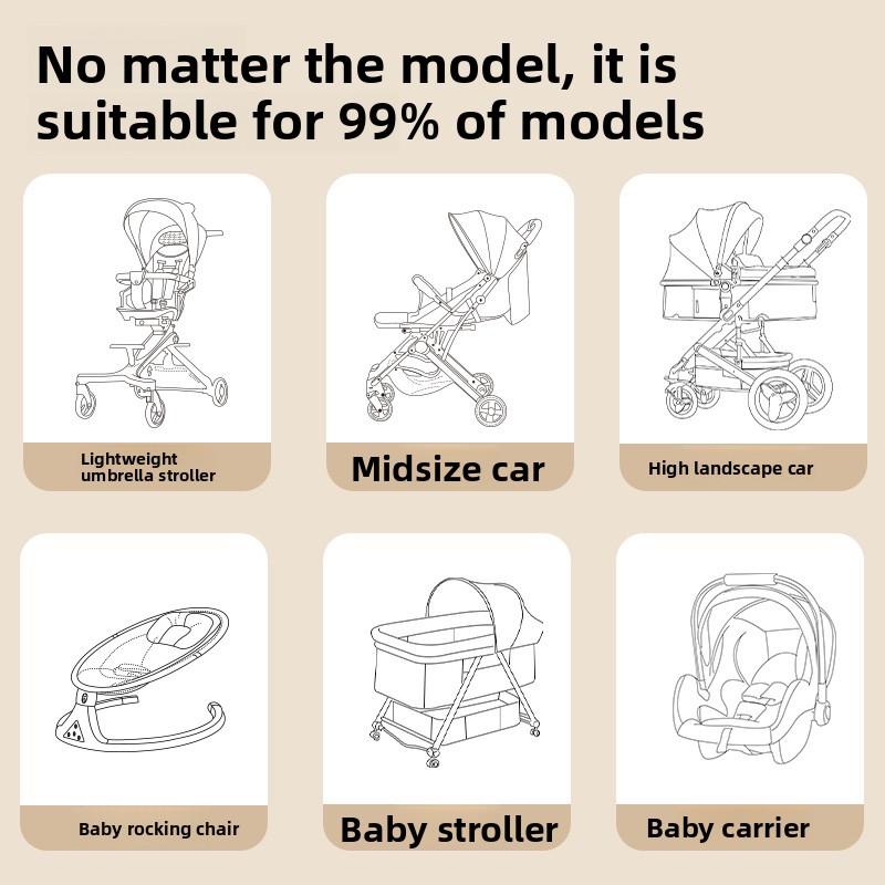 AliExpress Baby Stroller Accessories Mosquito Net Stroller Mosquito Cover Children Kids Ventilate Mesh Cart Insect Netting Outside Items, view 5