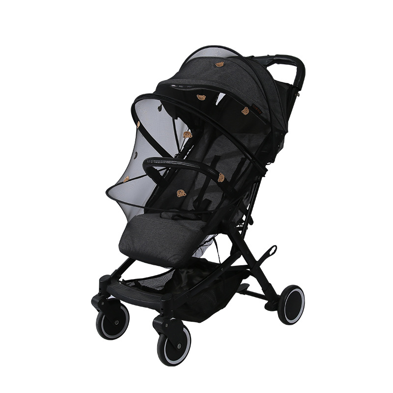 AliExpress Baby Stroller Accessories Mosquito Net Stroller Mosquito Cover Children Kids Ventilate Mesh Cart Insect Netting Outside Items, view 6