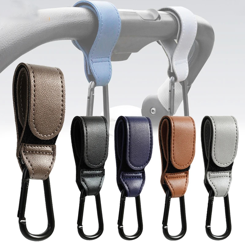 AliExpress Adjustable PU Leather Stroller Hook