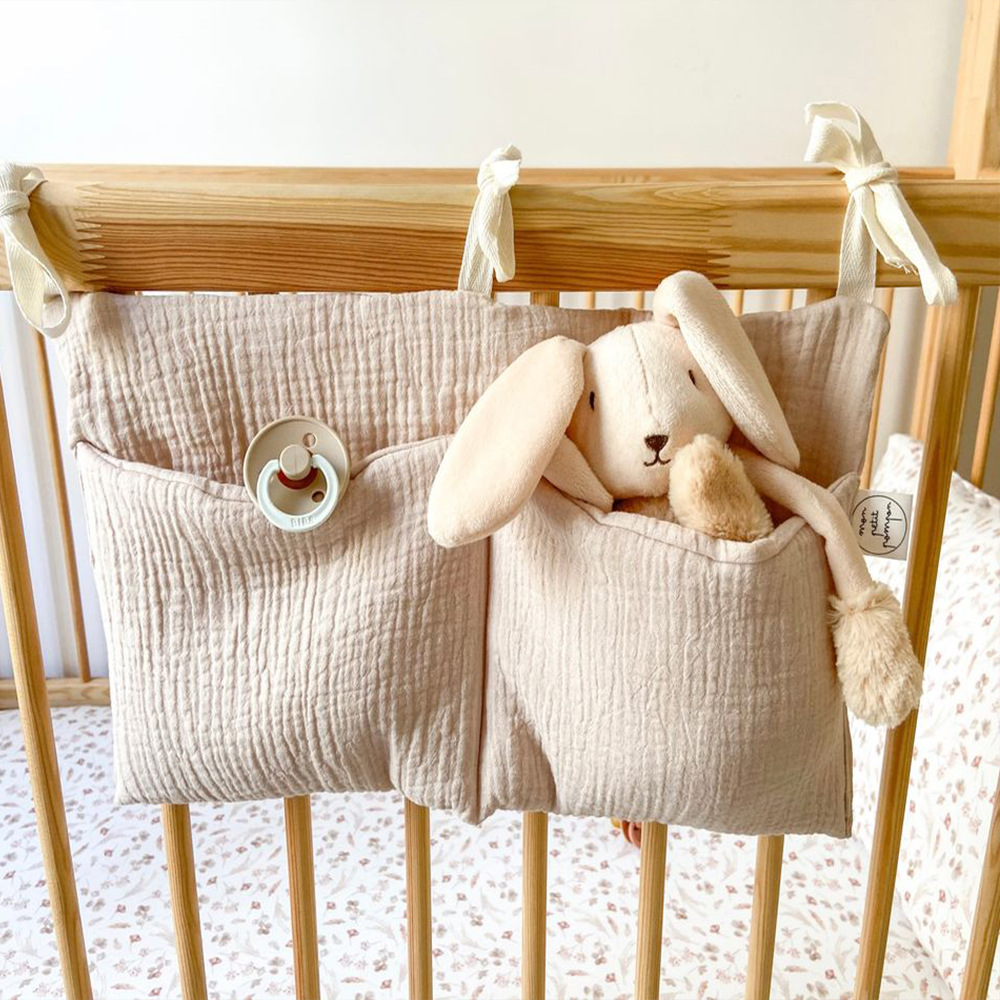AliExpress Baby Stuff Organizer Kids Crib Storage Bag Multifunctional Newborn Bed Bag for Children Bedding Diaper Bag Stroller Organizer, view 2