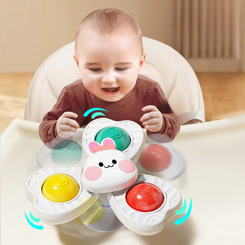 AliExpress Baby Sucker Spinning Toys Children Bath Montessori Education Rotating 3 Years Bathroom Toys for Toddler Infant Toys for Baby, view 5