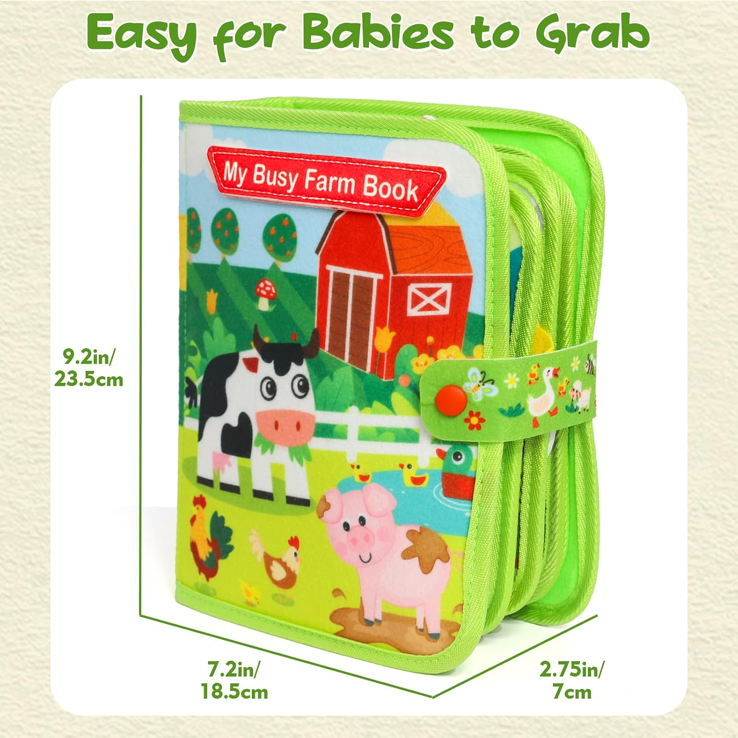 AliExpress Baby Toys Busy Book for 1 2 3 Year Old, Toddlers Montessori Farm Busy Book