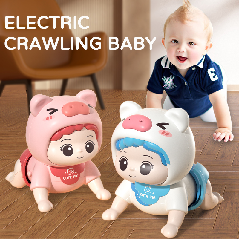 AliExpress Baby toys learn to crawl guide head up practice training puzzle early education crawling baby sound light music, view 3