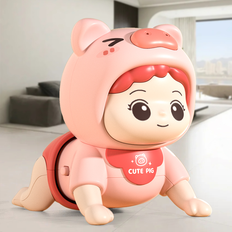 AliExpress Baby toys learn to crawl guide head up practice training puzzle early education crawling baby sound light music, view 2
