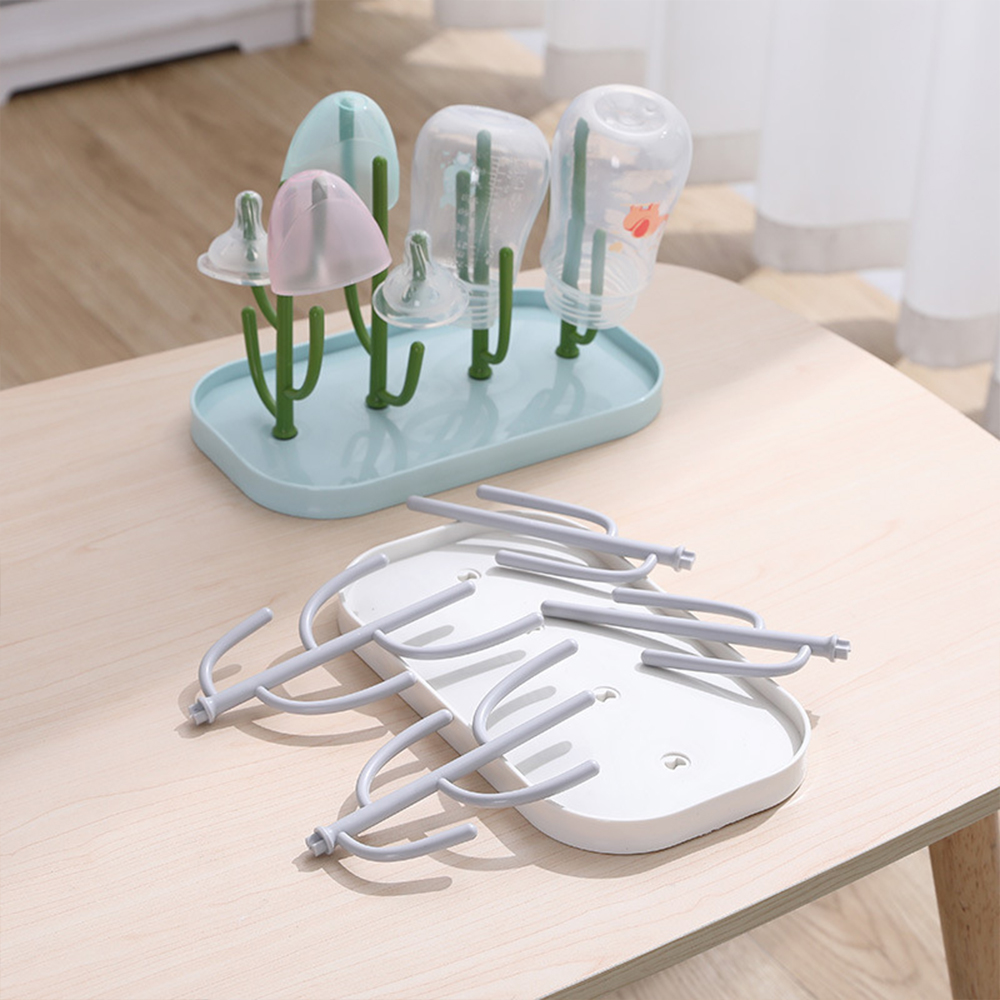 AliExpress Baby Tree-shaped Milk Bottle Drain Rack, Dust-proof Milk Bottle Holder, Cup Drain Rack Easter Gift, view 2