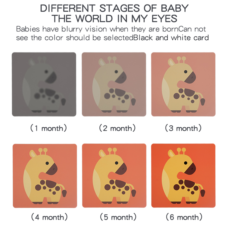 AliExpress Baby Visual Stimulation Cards Montessori High Contrast Flash Card Infant Gift For Children Cognition Toy, view 3