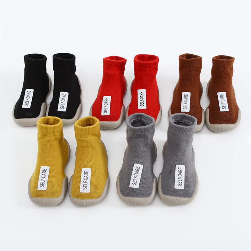 AliExpress Baby Walking Shoes Sock Shoes First Walker Shoes Toddler Infant Boys Girls Kids Soft Sole Floor Shoes Non-Slip