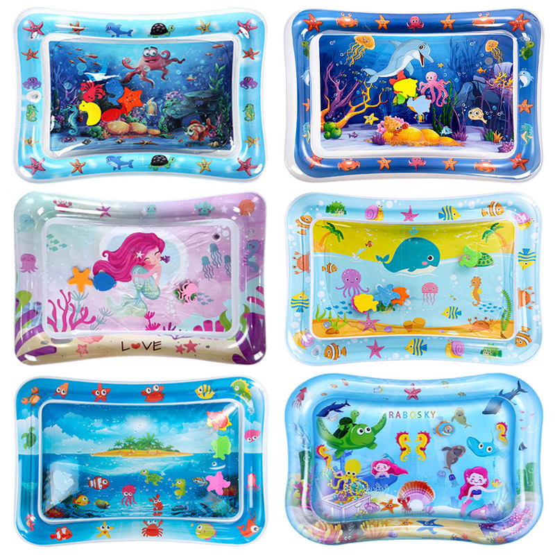 AliExpress Baby Water Play Mat Inflatable Cushion PVC Infant Tummy Time Toddler Water Pad For Kids Early Education Developing Activity Toys