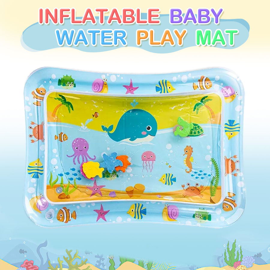 AliExpress Baby Water Play Mat Inflatable Cushion PVC Infant Tummy Time Toddler Water Pad For Kids Early Education Developing Activity Toys, view 2