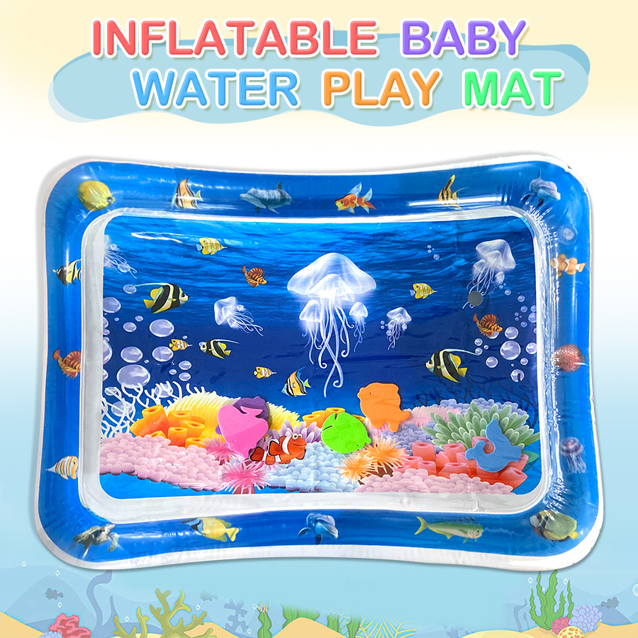 AliExpress Baby Water Play Mat Inflatable Cushion PVC Infant Tummy Time Toddler Water Pad For Kids Early Education Developing Activity Toys, view 3