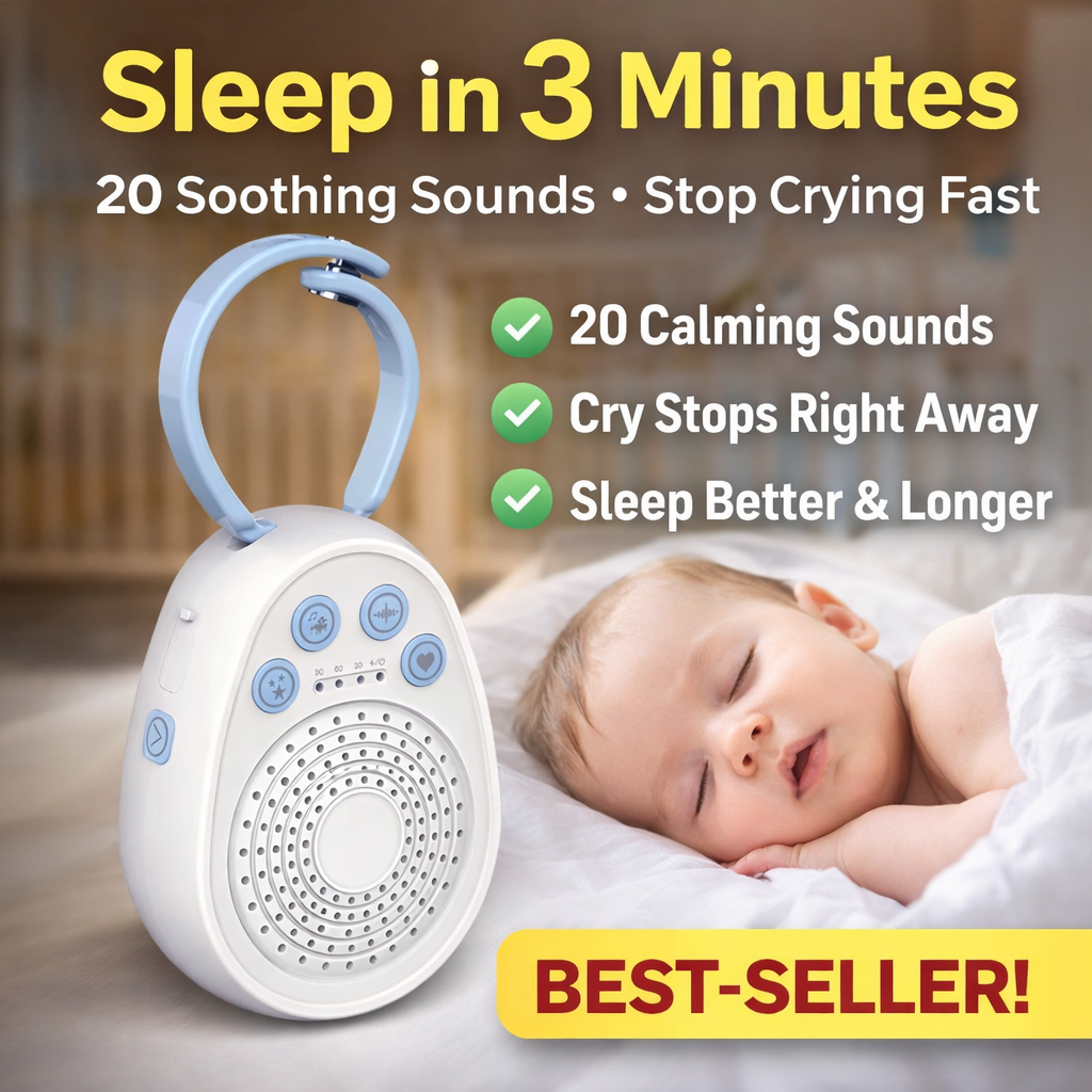AliExpress Baby White Noise Machine, Sleep in 3 Minutes, 20 Soothing Sounds, Portable USB Mini Sleep Device for Newborn, Travel & Crib