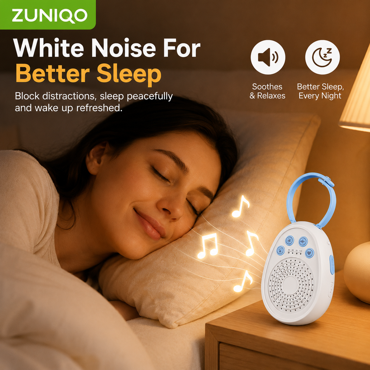 AliExpress Baby White Noise Machine, Sleep in 3 Minutes, 20 Soothing Sounds, Portable USB Mini Sleep Device for Newborn, Travel & Crib, view 2