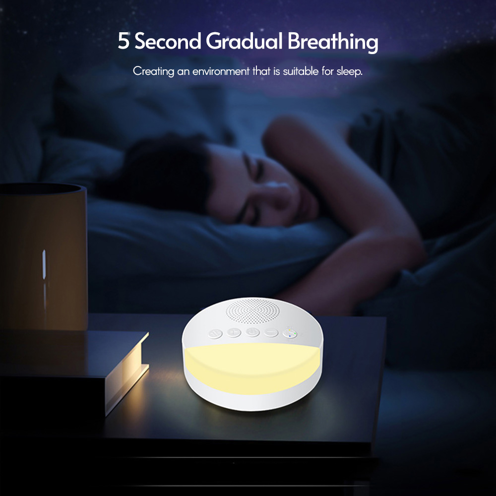 AliExpress Baby White Noise Machine USB Rechargeable Timed Shutdown Sleep Machine Baby Sleep Sound Player Night Light Timer Noise Player, view 6